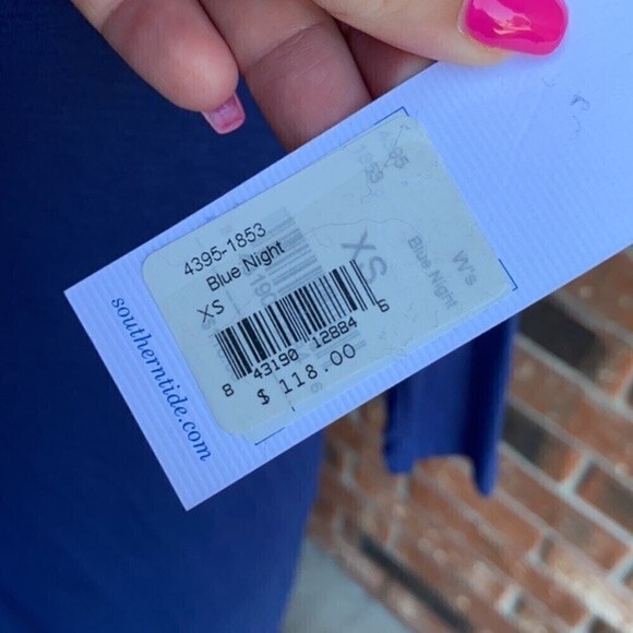 Southern Tide Jamie 3/4 Sleeve V-Neck Shift Dress - Picture 4 of 7